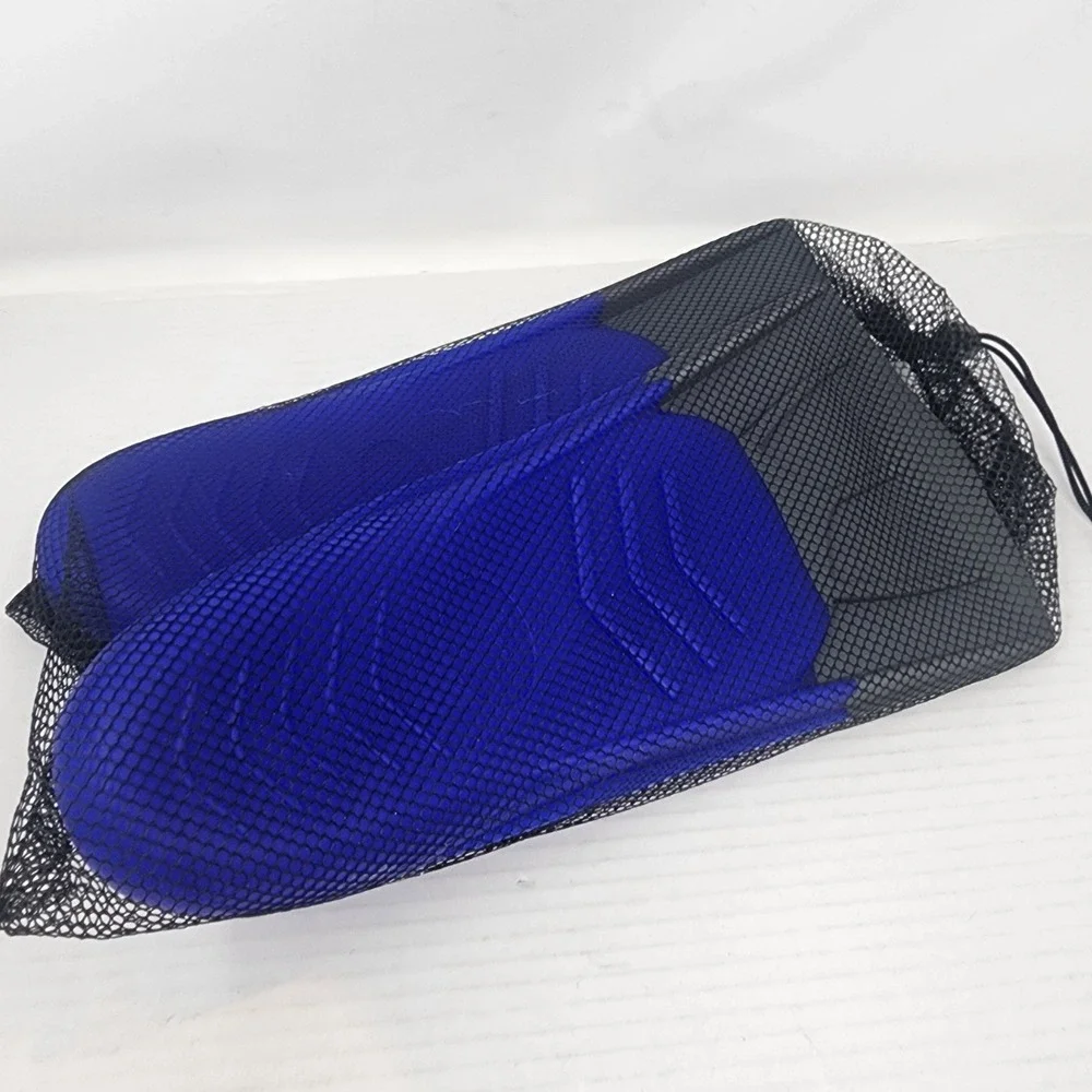 GINTENCO Blue Training Swim Fins Snorkel Fins Mesh Bag Adult Size L - Picture 6 of 6